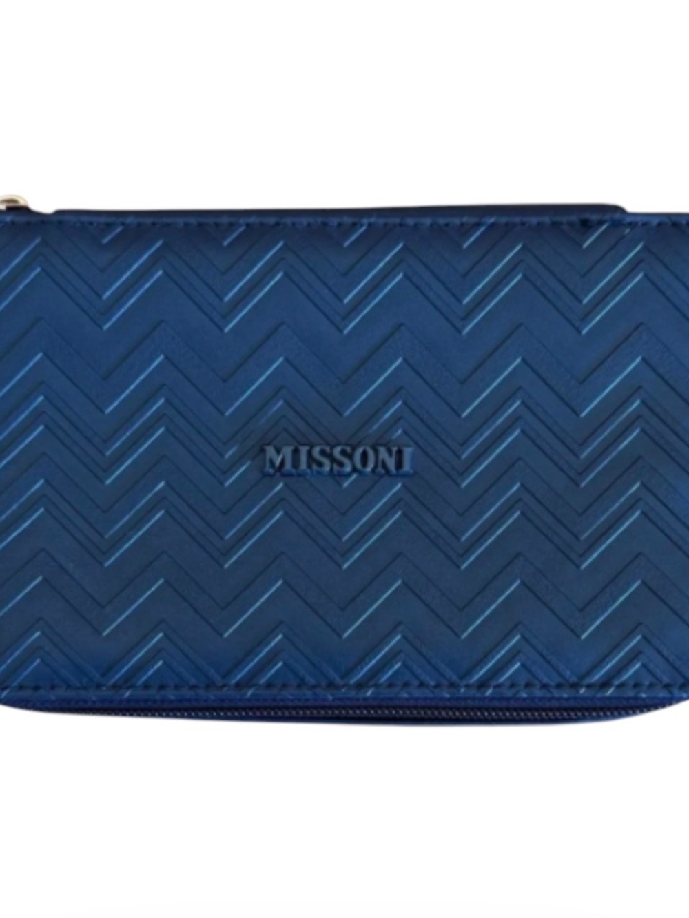 MISSONI For Delta Navy Chevron travel case, NEW WITH TAGS
